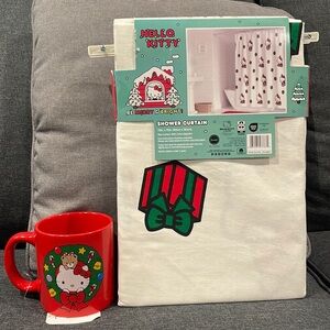 Hello Kitty Shower Curtain Bundle